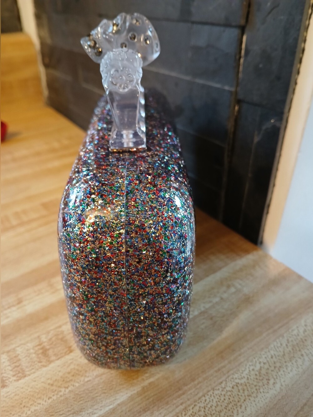 Alexander McQueen NWT RARE Multi Glittered Knuckle Bag & Dustbag - Picture 4 of 10